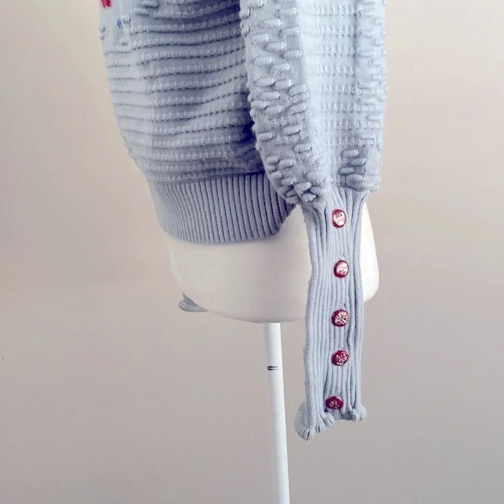 Cottagecore daisy turtle neck sweater - Picture 8 of 9